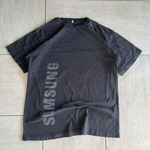 Black Samsung T-shirt with grey logo #techwear #gaming